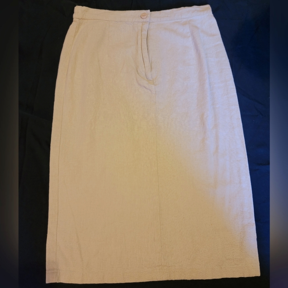 Canyon Road Midi Linen Skirt Size Small